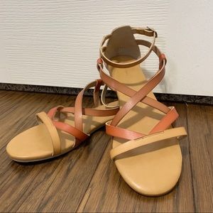 Cato C est 1946 Brown Strappy Sandals Sz 10